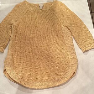 Chico's Warm Gold Knit Sweater